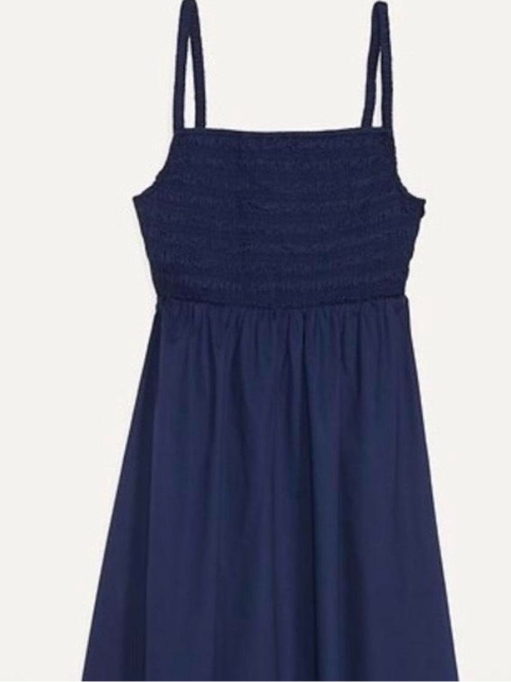 Old Navy Navy Smocked Strap Sundress